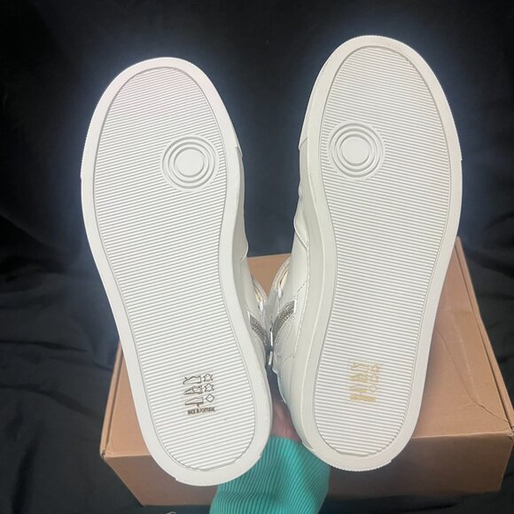 NWT ZADIG AND VOLTAIRE ZV1747 MID FLASH SNEAKERS IN WHITE SZ 37 - Picture 11 of 12